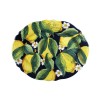 Hand-painted oval ceramic plate featuring lemons  – Sapori e Profumi di Positano