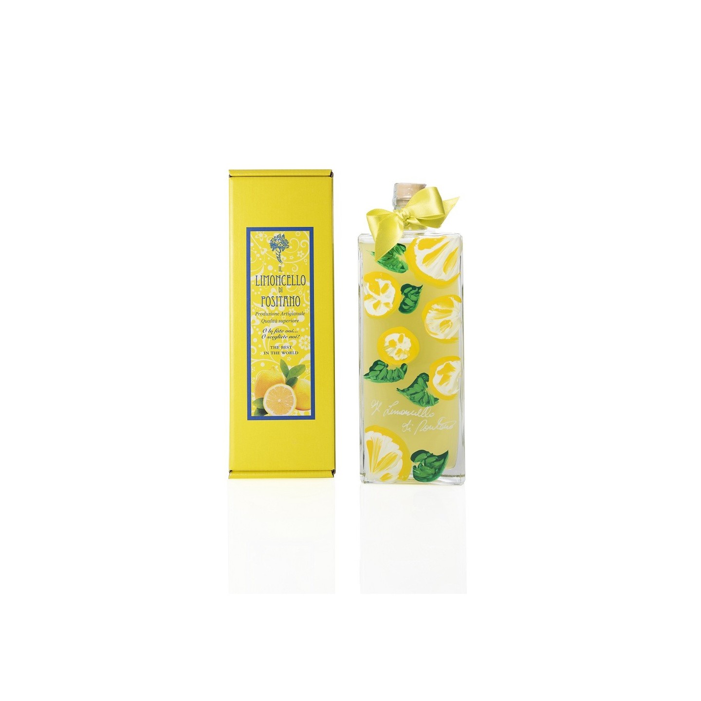 Handmade Limoncello 50 cl with hand-painted bottle  – Sapori e Profumi di Positano