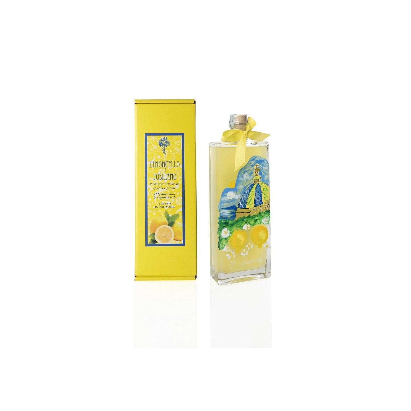 Handmade Limoncello 50 cl with hand-painted bottle  – Sapori e Profumi di Positano