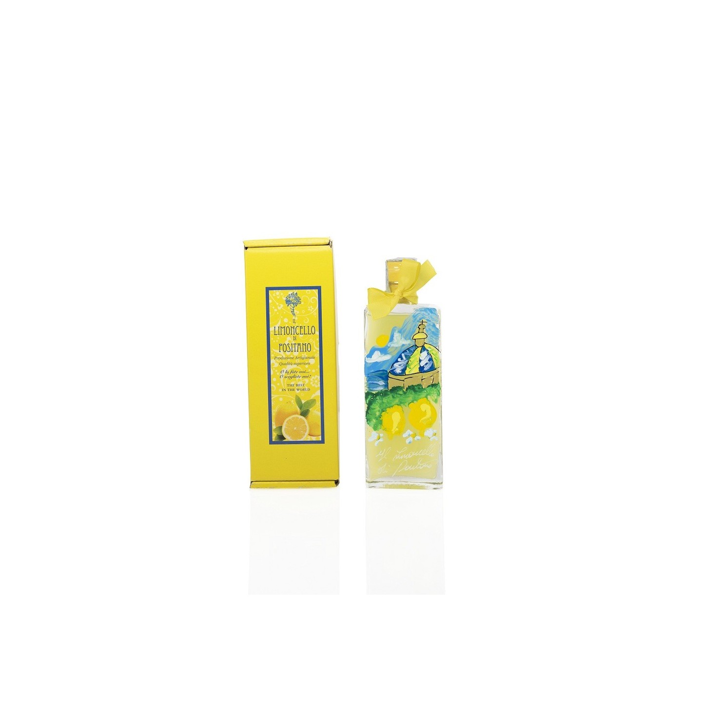 Handmade Limoncello 20 cl with hand-painted bottle  – Sapori e Profumi di Positano