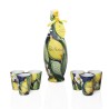 Bottiglia in ceramica dal design mediterraneo 50cl + set bicchierini in ceramica - Sapori e Profumi di Positano