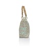 Cotton and silk bag from San Leucio, handmade in Italy with a real bamboo handle – Sapori di Positano