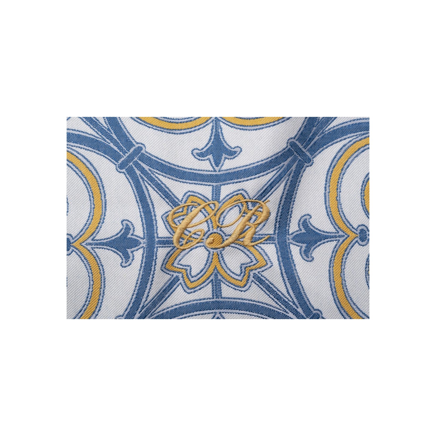 Borsa in cotone e seta di San Leucio realizzata a mano in Italia con manico vero bamboo – Sapori di Positano