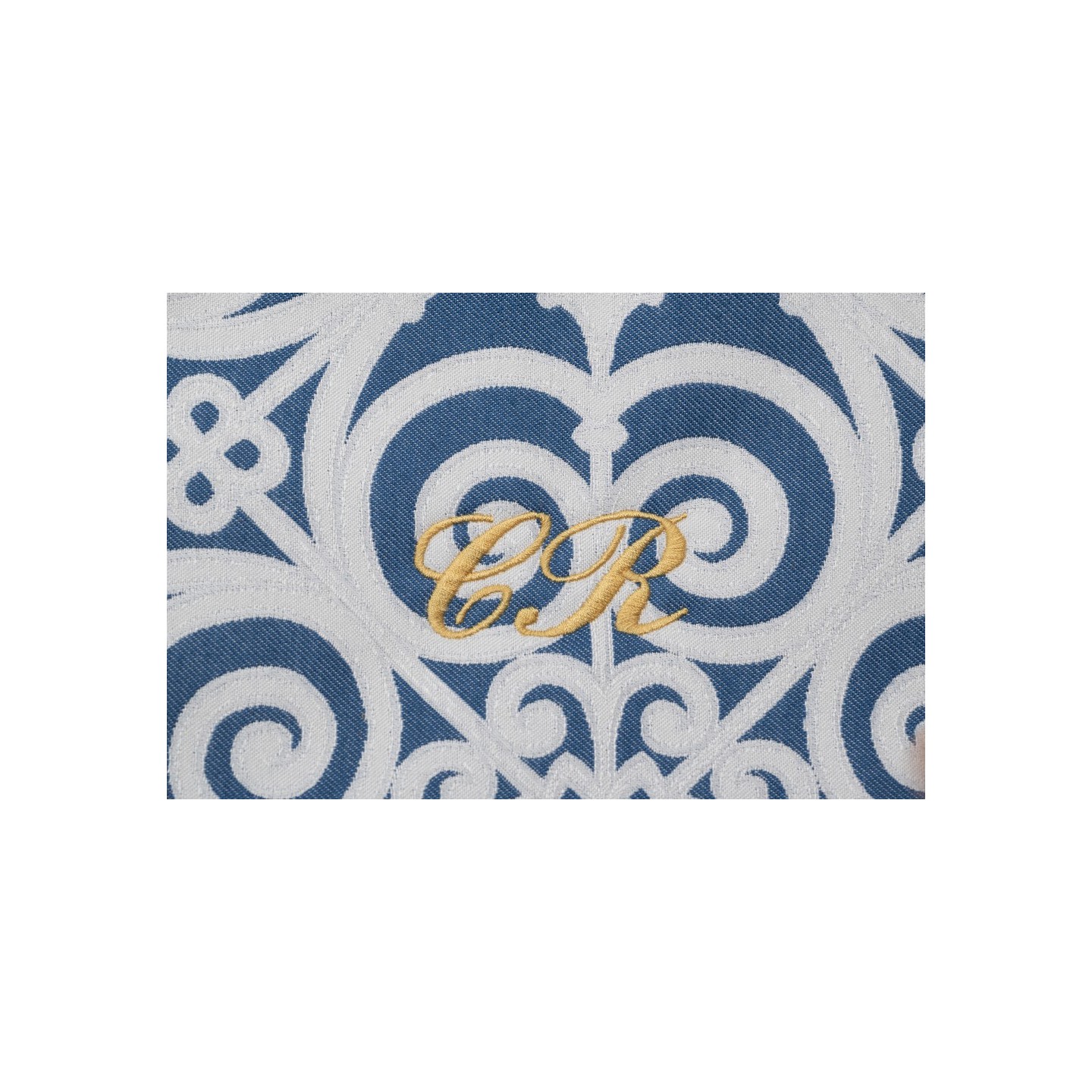 Borsa in cotone e seta di San Leucio realizzata a mano in Italia con tracolla catena – Sapori e profumi di Positano