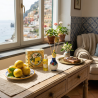 Lemon-scented room fragrance with a ceramic diffuser  – Sapori e Profumi di Positano