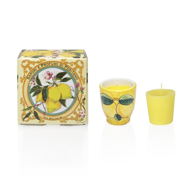 Scented candles with lemon essential oils and citronella essence – Sapori e Profumi di Positano