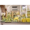 Ceramic bottle 50cl with a Mediterranean design + set of shot glasses and ceramic tray – Sapori e Profumi di Positano