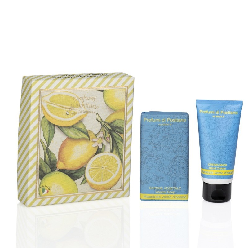 Set crema mani e sapone vegetale Maestrale  - Sapori e Profumi di Positano